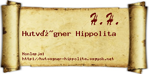 Hutvágner Hippolita névjegykártya